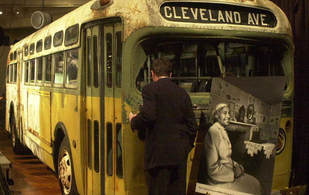 Här är bussen där allt utspelade sig på. I dag står bussen på Henry Ford Museum.