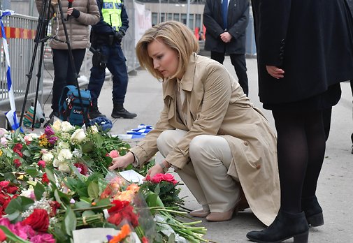 Ebba Busch Thor efter terrorattacken Ebba Busch Thor efter terrorattacken