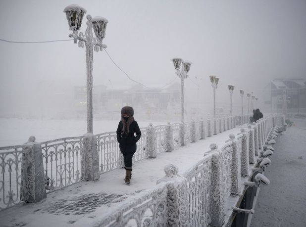 I ryska Oymyakon ligger medeltemperaturen på -50 grader i januari.