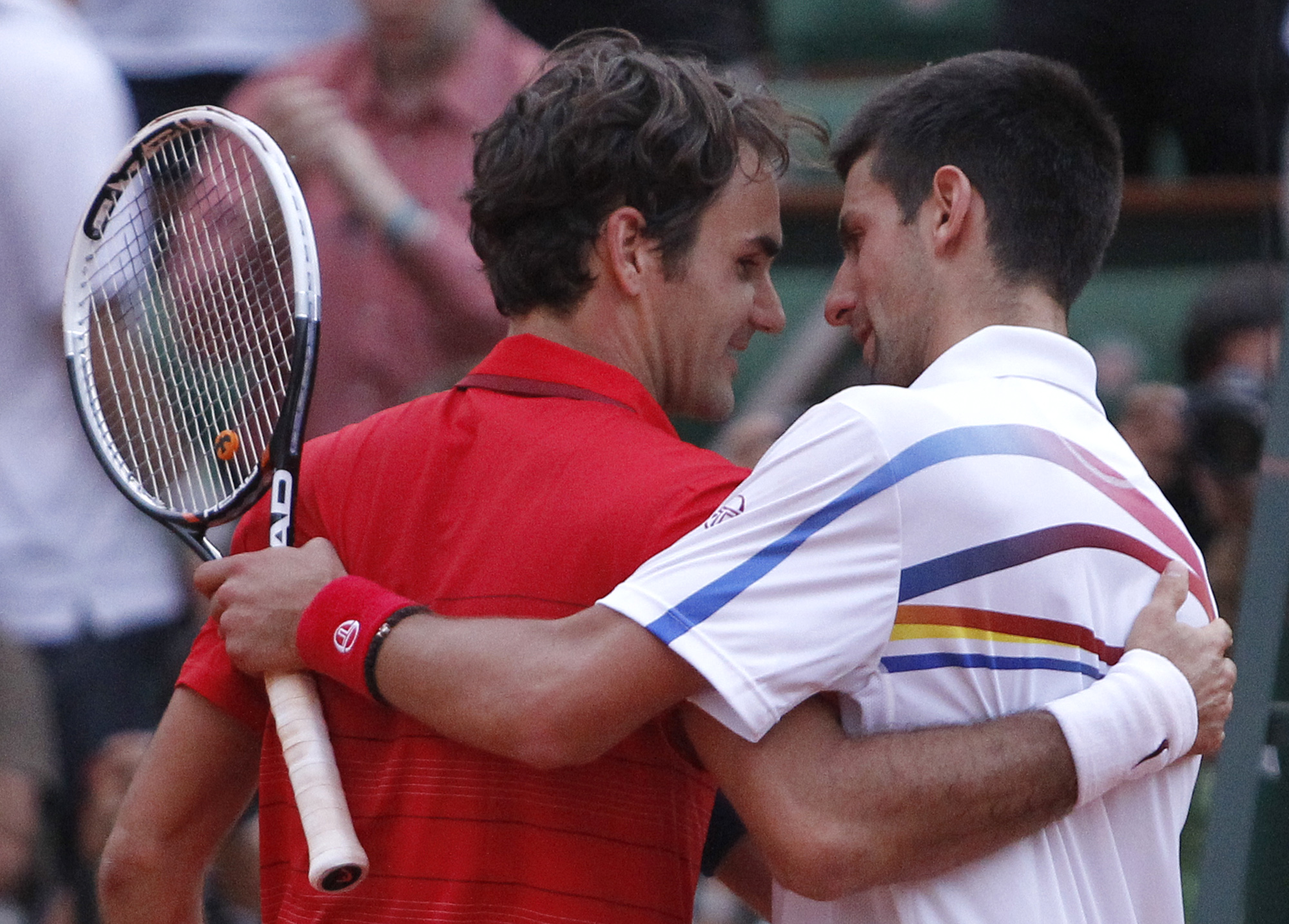 Årets match stod veteranen Roger Federer och den nye tenniskungen - Novak Djokovic - för under Franska Öppna.