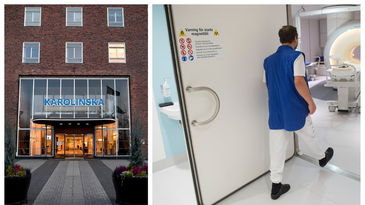 Karolinska varnar anställda för en obehörig man, iförd operationskläder, i sjukhusets lokaler.