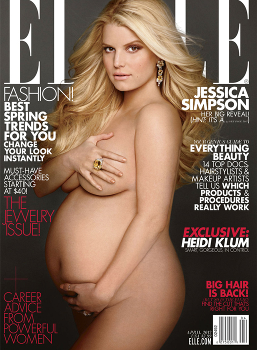 Jessica Simpson på omslaget till Elle. Jessica Simpson på omslaget till Elle.
