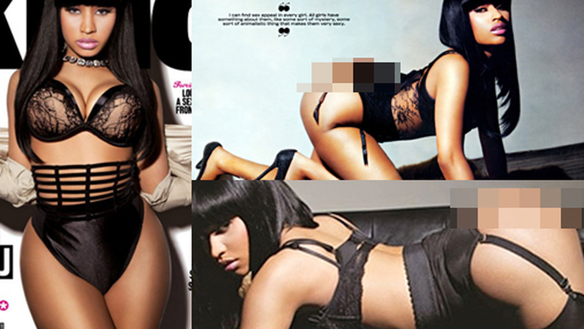 Nicki Minaj i King Magazine. OBS: Varning för ocensurerade bilder i bildspelet. 