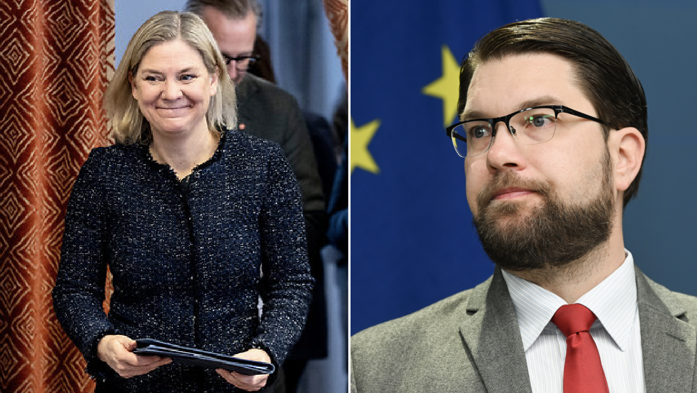 TT, Politik, Socialdemokraterna, Liberalerna, Magdalena Andersson, Sverigedemokraterna