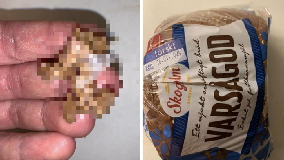 Kunden gjorde en otäck upptäckt i sitt bröd.