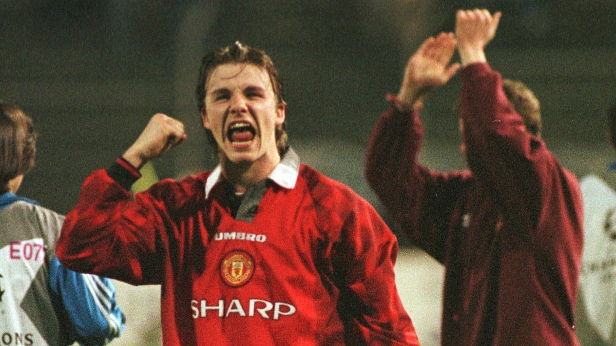 David Beckham där allting började - i Manchester united.