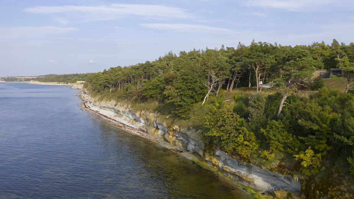Fira semestern på en camping på Gotland.