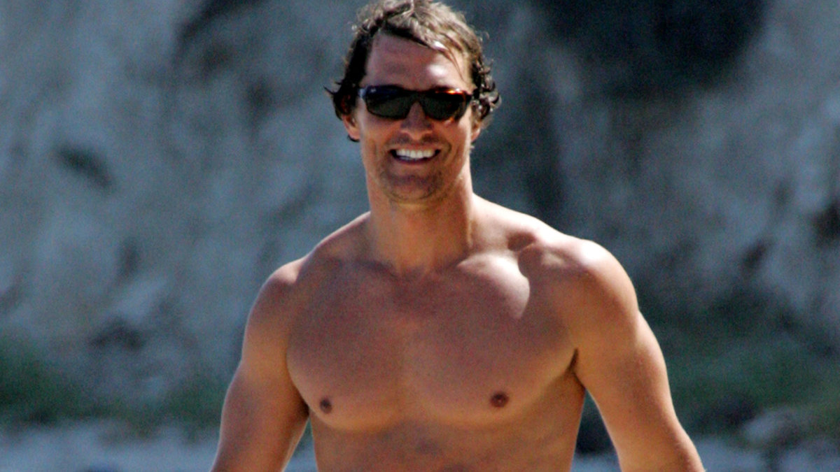 Matthew McConaughey är känd för sina muskler.