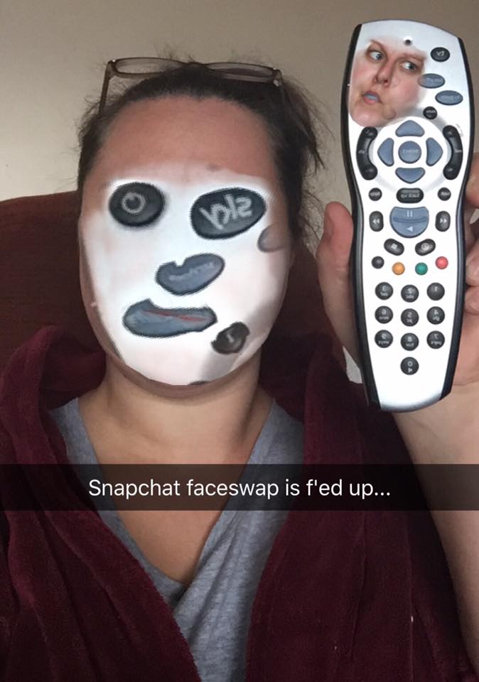 Snapchat har inte asbra koll på vad som faktiskt är ett ansikte, verkar det som. Snapchat har inte asbra koll på vad som faktiskt är ett ansikte, verkar det som.