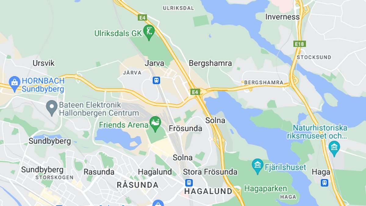 Google maps, Solna