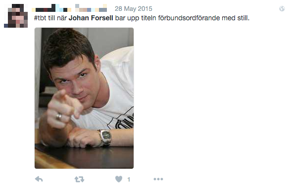 Och ingen glömmer när han var med i QX som ung moderat. Och ingen glömmer när han var med i QX som ung moderat.
