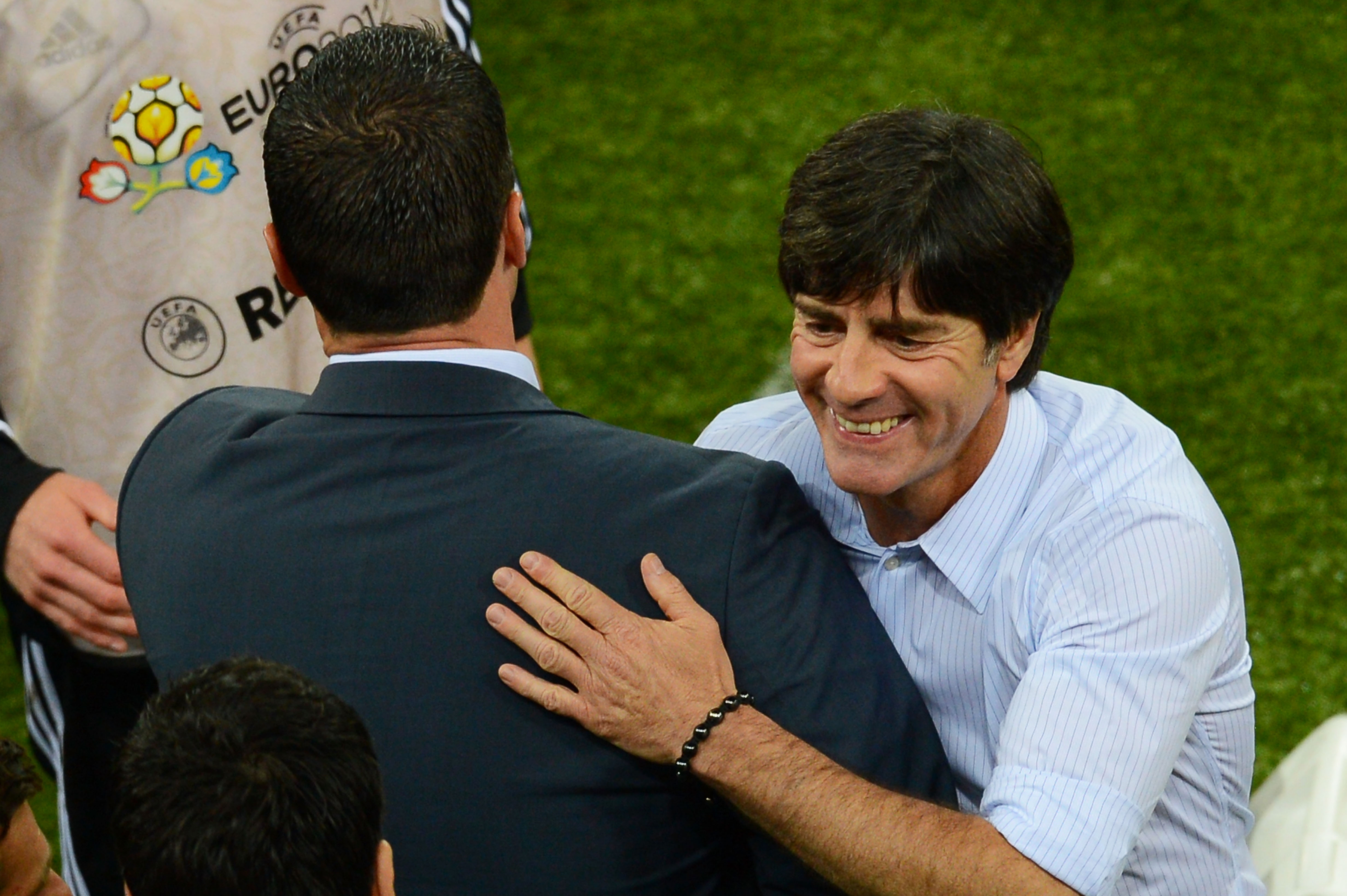 Joachim Löw hade all anledning att vara nöjd efter 4–2-segern. Joachim Löw hade all anledning att vara nöjd efter 4–2-segern.