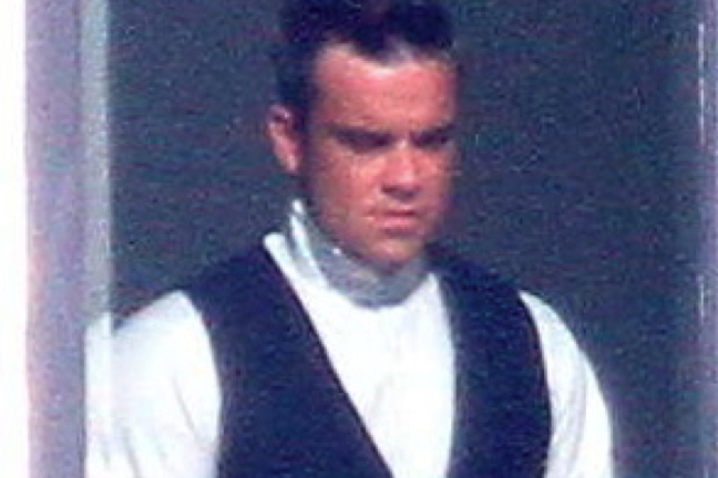 Så här såg han alltså ut - Robbie Williams. 
