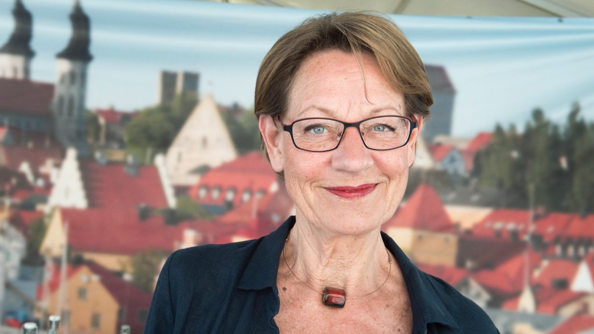Partiledaren Gudrun Schyman. 