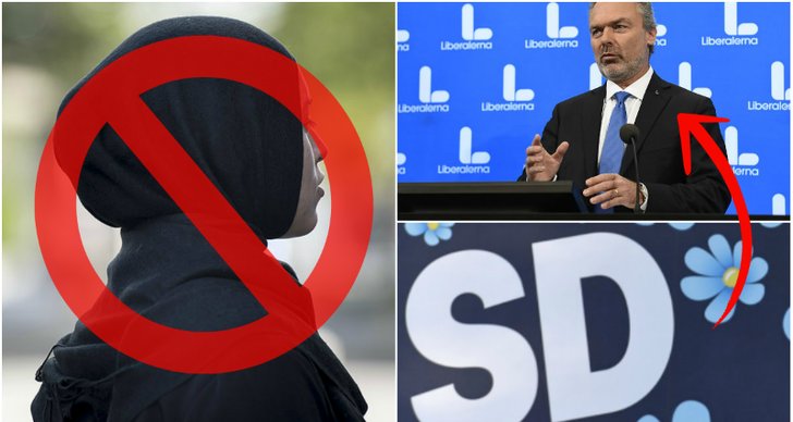 Sverigedemokraterna, Liberalerna, Slöja, Kvinnor, Hijab