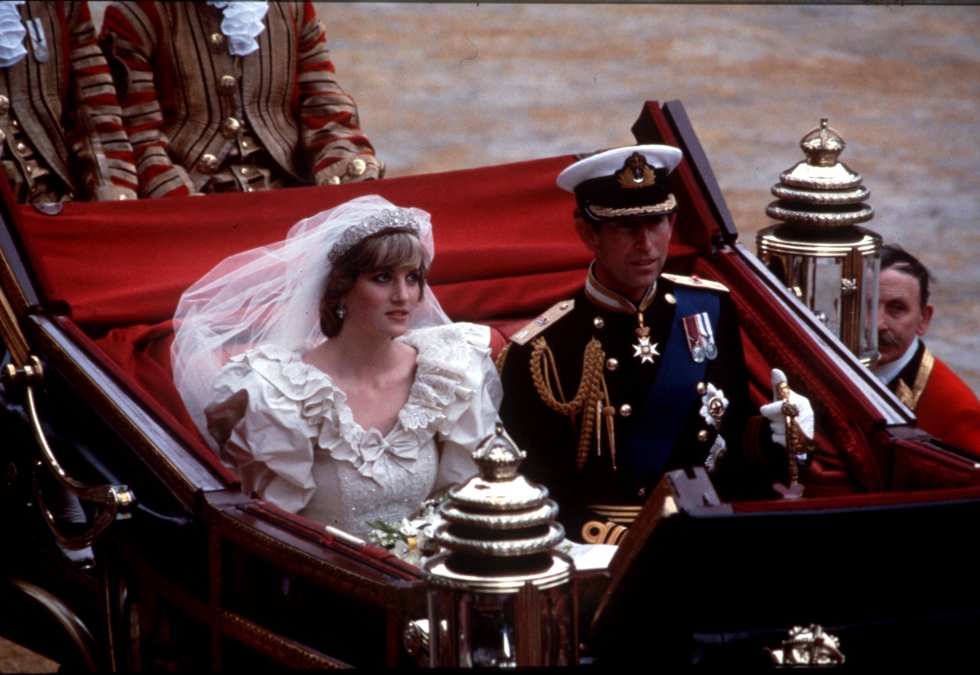 Diana när hon gifte sig med prins Charles 1981.