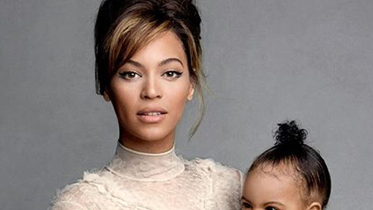 Beyoncé med dottern Blue Ivy som nyligen fyllde 4 år.