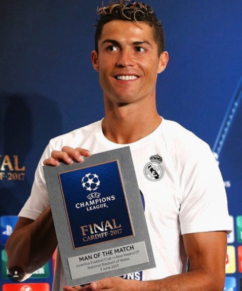 "Man of the match" blev han under årets Champions League-final. 