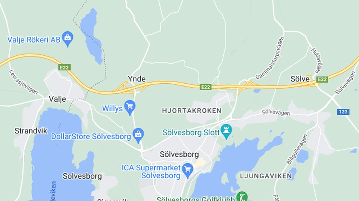 Google maps, Sölvesborg