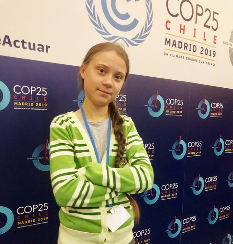 Foto: Greta Thunbergs instagram. Greta Thunberg på COP25. Foto: Greta Thunbergs instagram. Greta Thunberg på COP25.