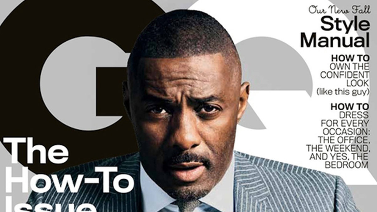 Idris Elba pryder omslaget till GQ. 