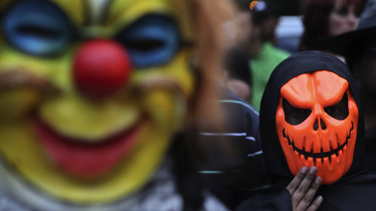Masker till halloween är några av de största bovarna när det gäller giftiga ämnen, enligt en undersökning. Arkivbild.