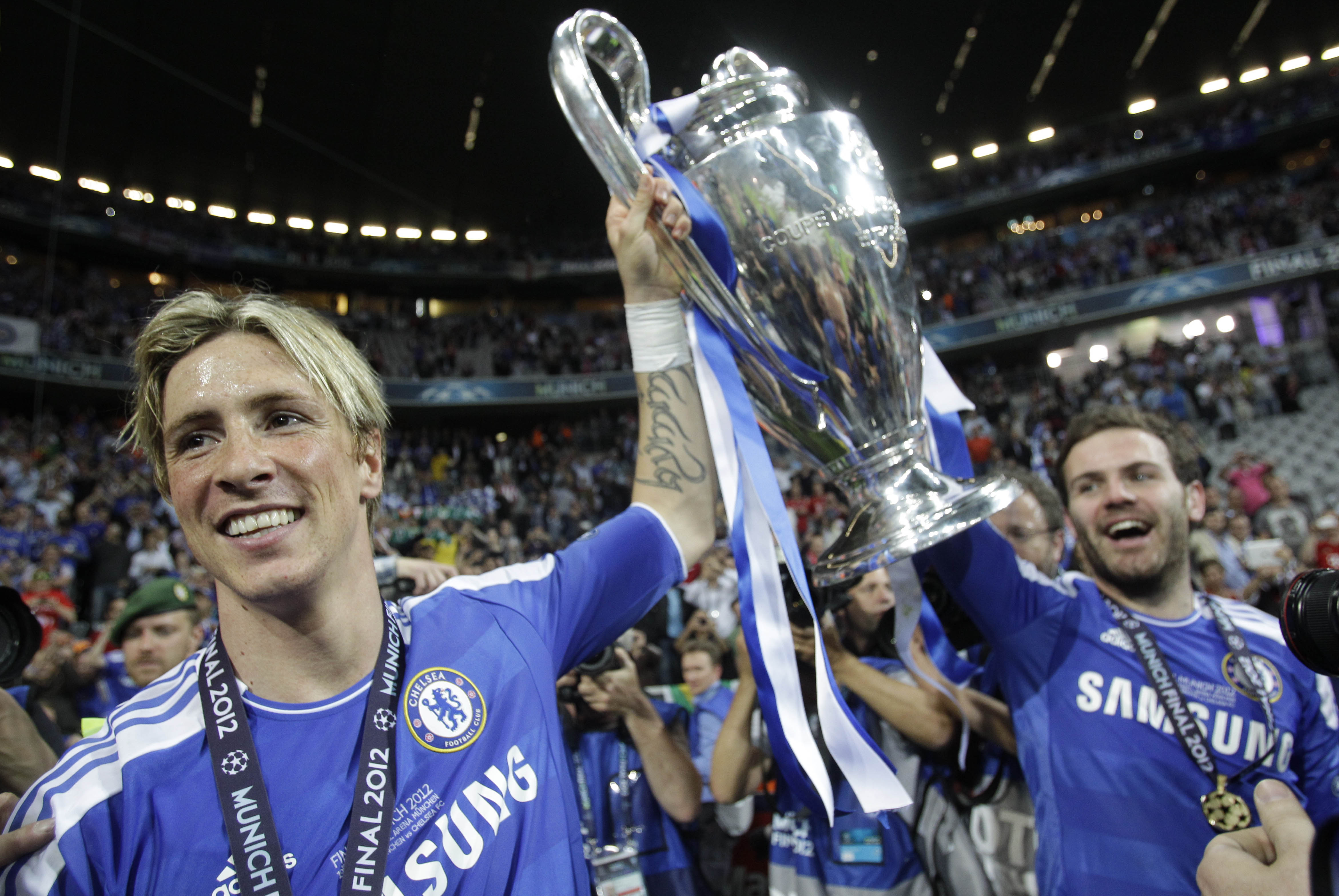 Fernando Torres fick avsluta säsongen med att vinna Champions League med Chelsea.