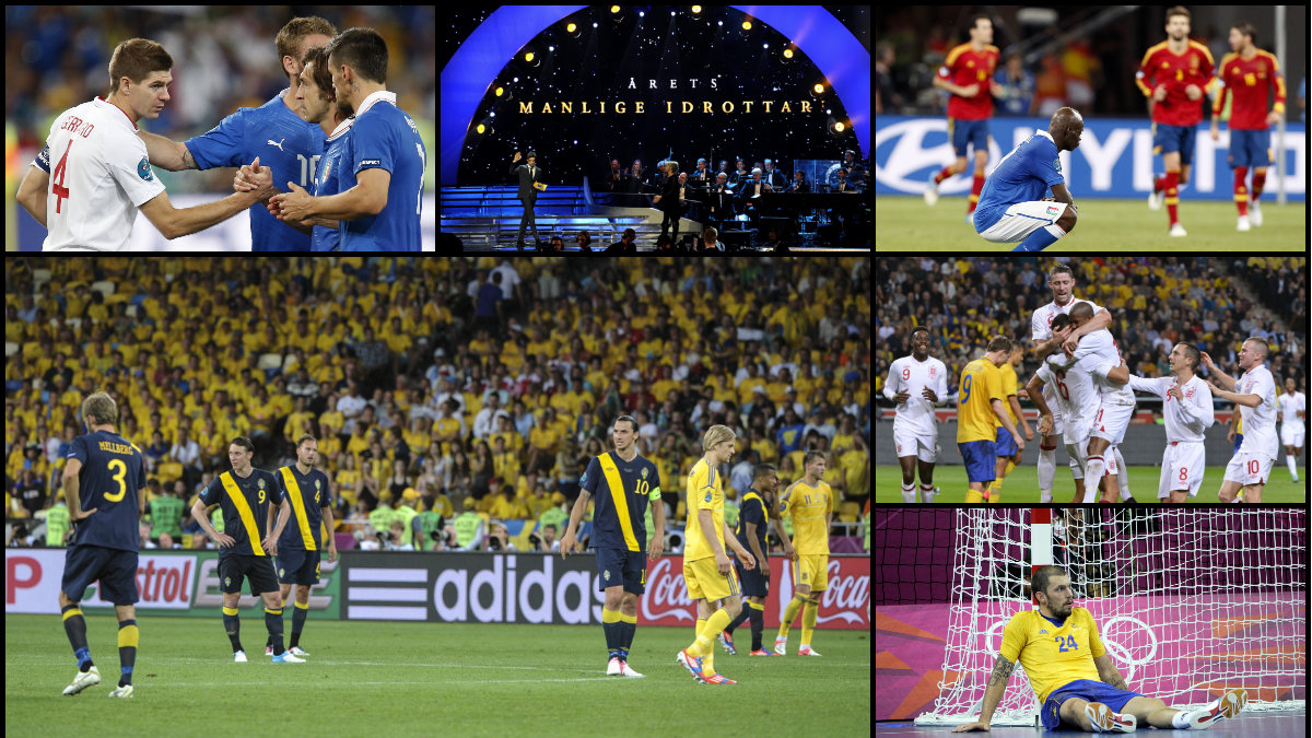 Fotbolls-EM dominerar när tittarsiffrorna från 2012 sammanfattas.