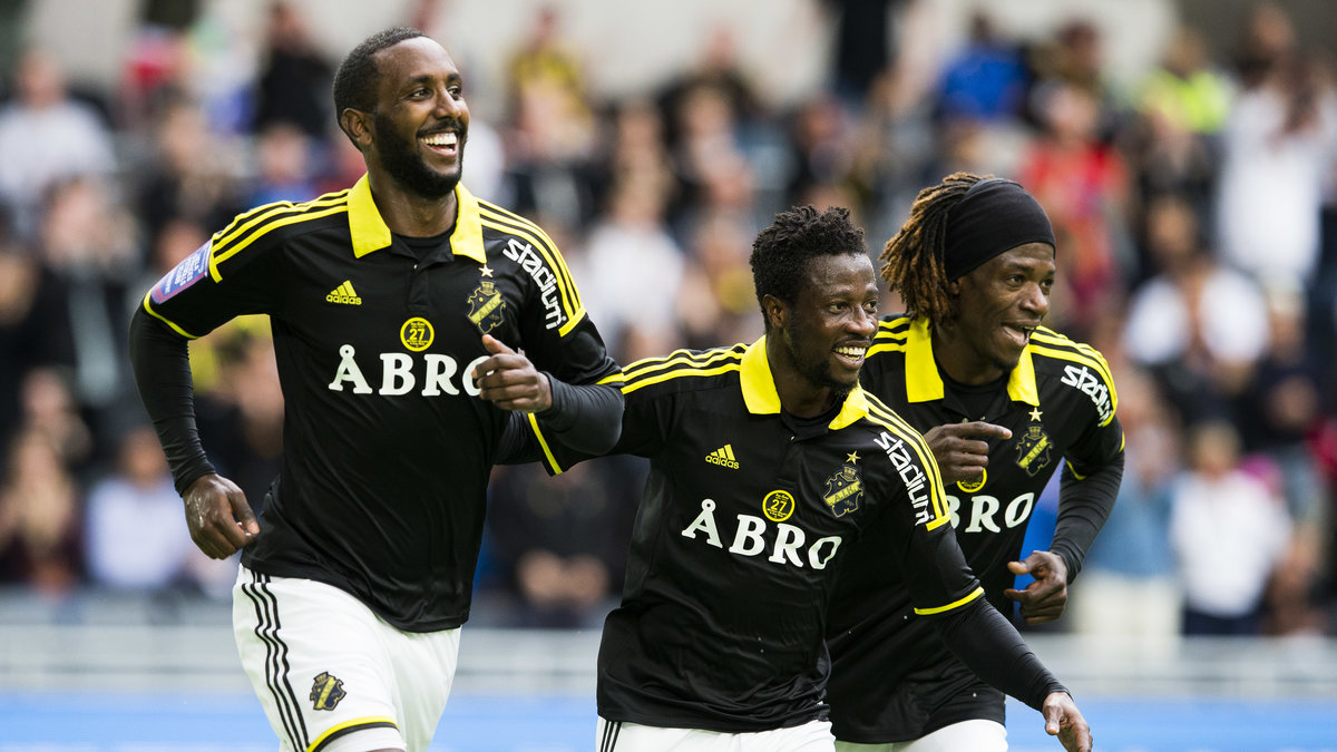 Henok Goitom gjorde båda AIK:s mål.