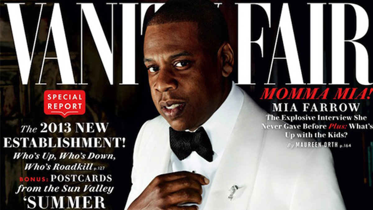 Jay-Z pryder omslaget till Vanity Fair. 