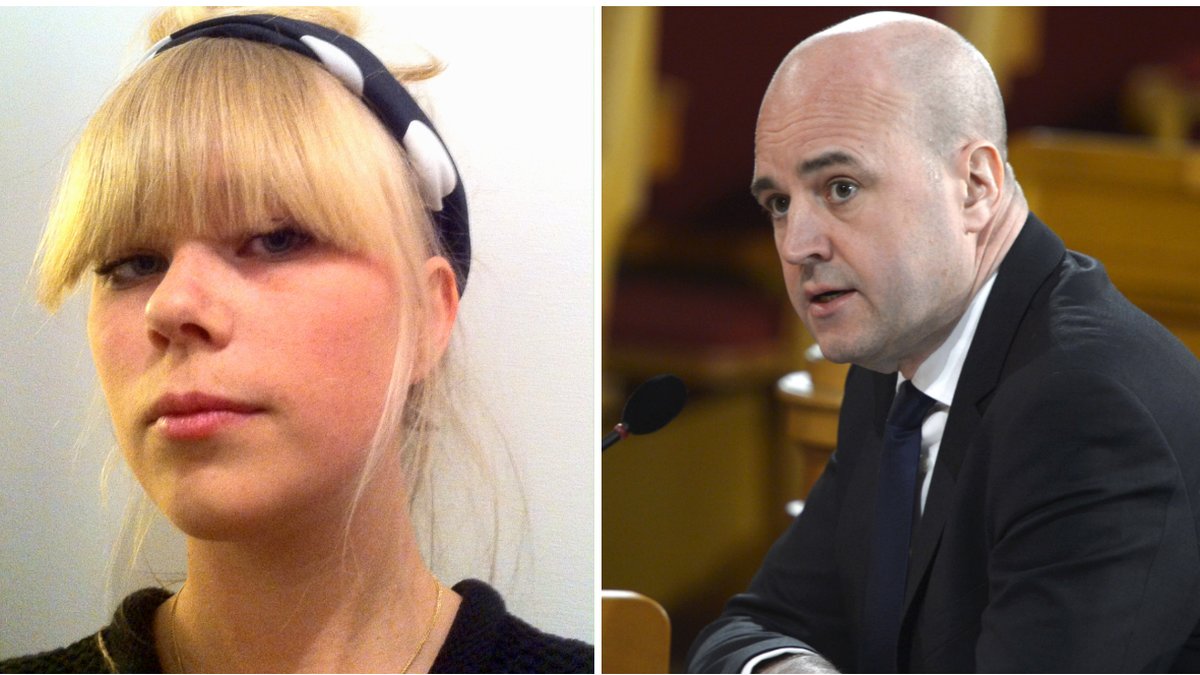 Maja vågade ifrågasätta Reinfeldt.