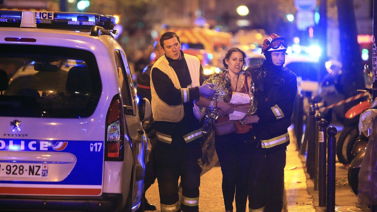 Bild efter terrordåden i Paris i november. 