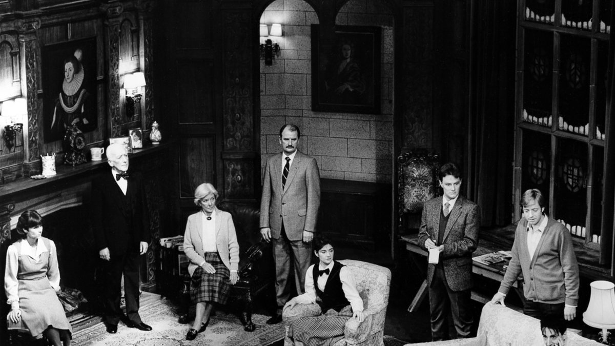 'The Moustrap' är den pjäs som spelats längst under sammanhängande tid. Här en bild från uppsättningen i London 1987.