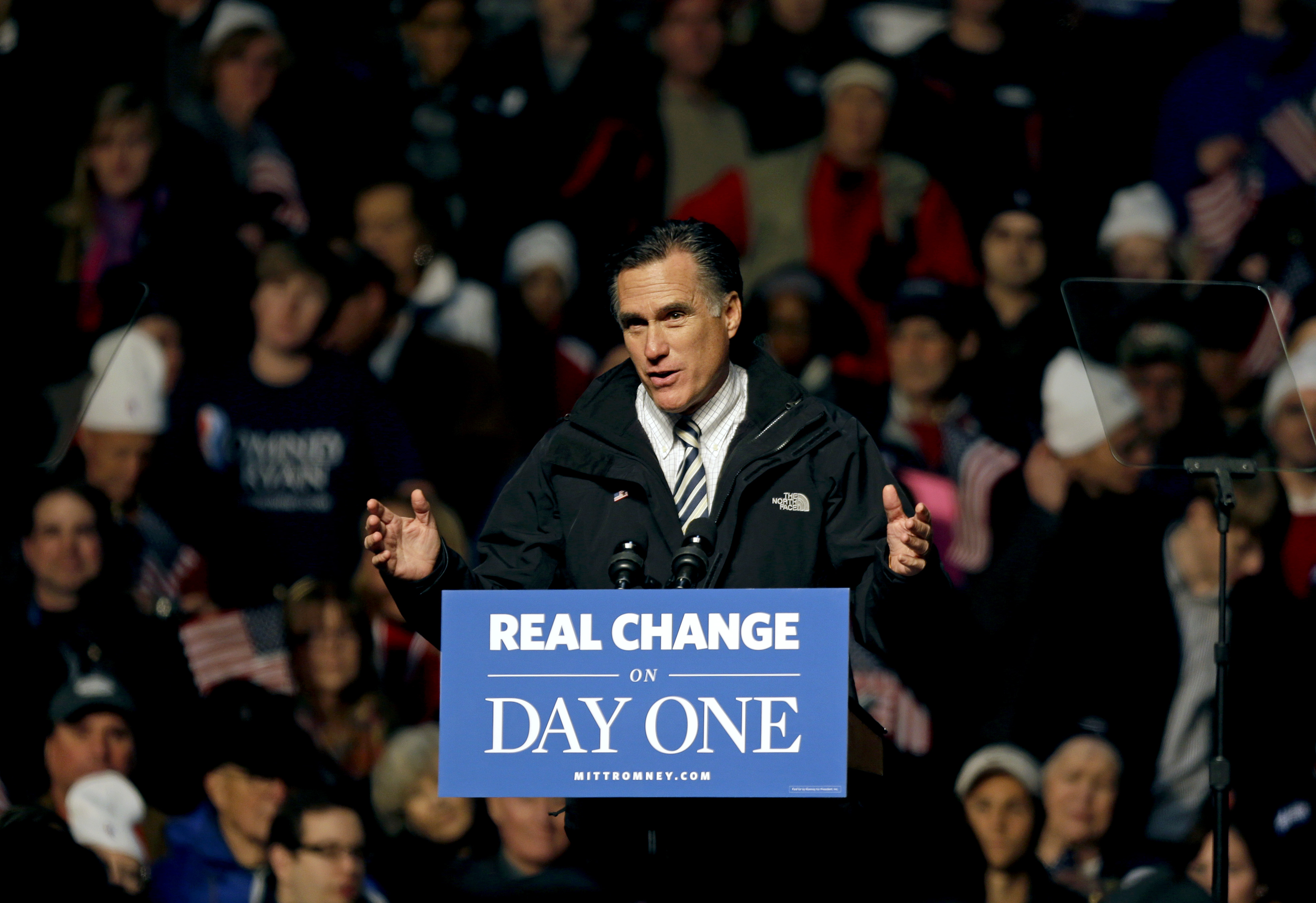 Mitt Romney kampanjar även han i Mitt Romney kampanjar även han i