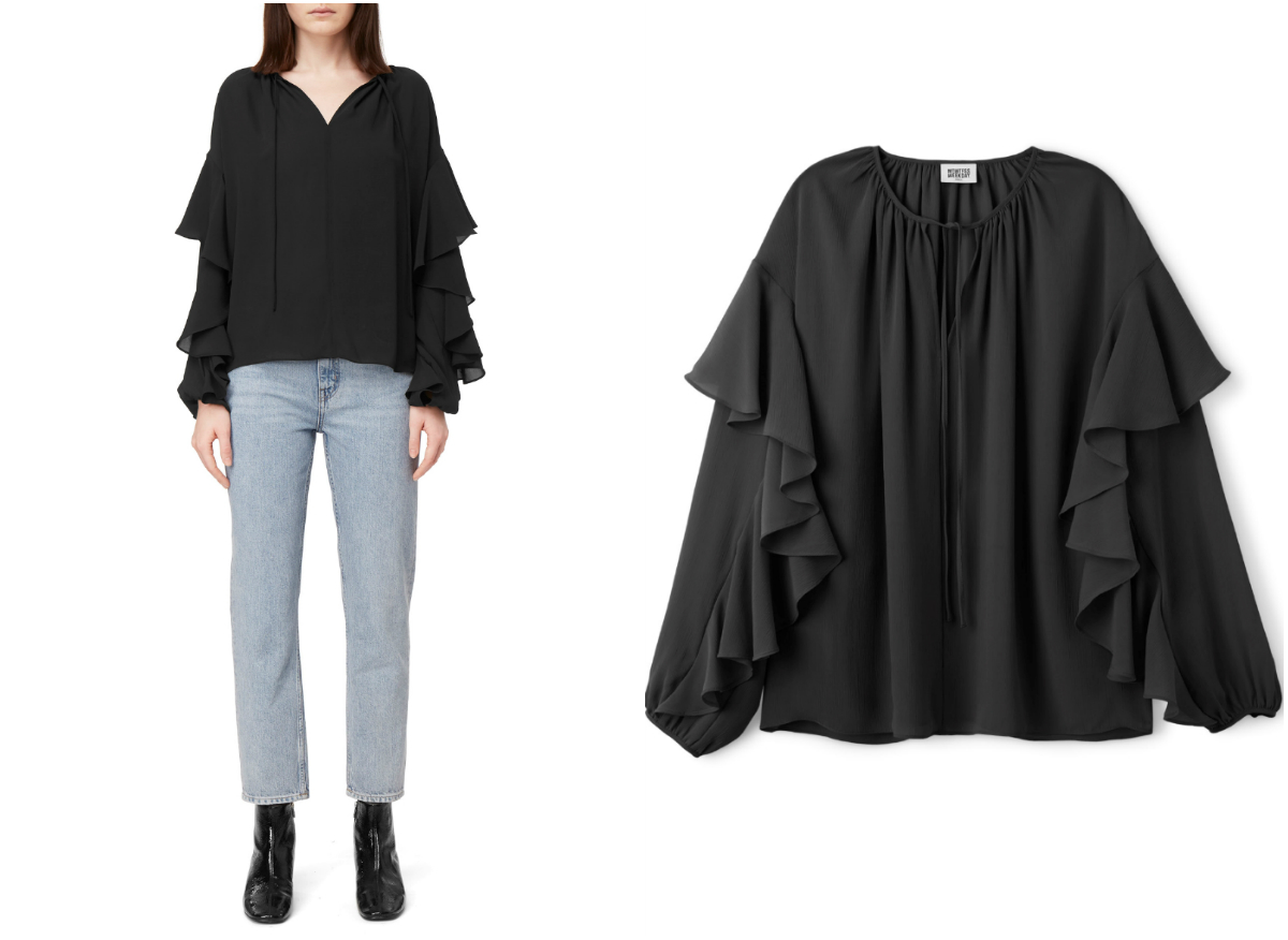Blus med volanger Blus med volanger