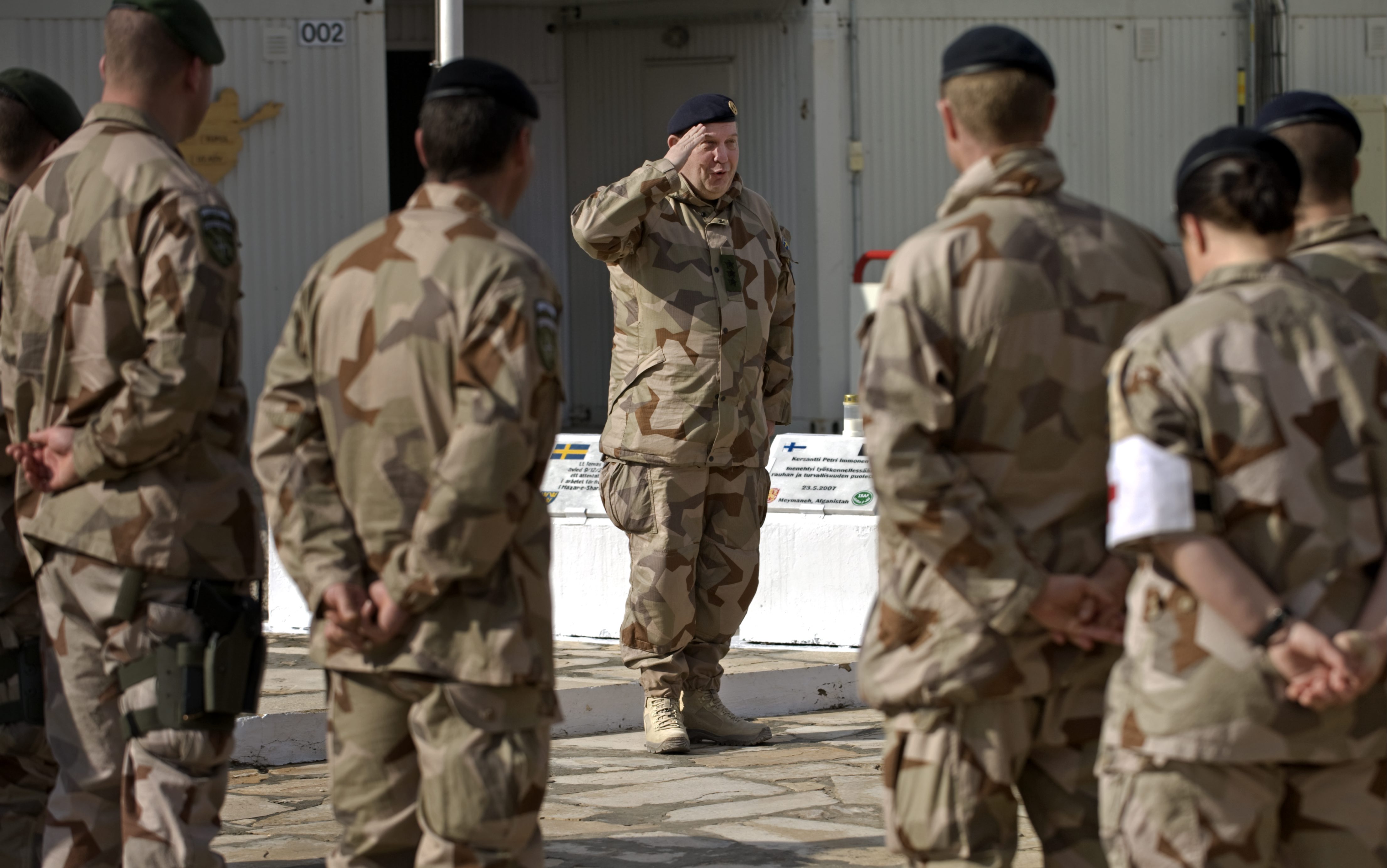  Försvarsmaktens operative chef, generalmajor Anders Lindström var tisdagen 20 januari med svenska ISAF-styrkan på Camp Northern Lights i norra Afghanistan.