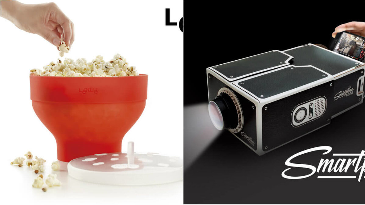 Kör bioupplevelsen hemma - med popcorn och storbildsduk från din mobil.