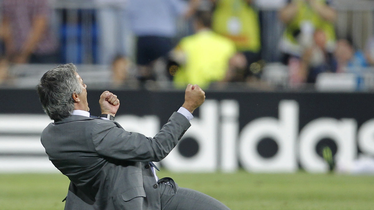 José Mourinhos glädjeyra efter vändningen.