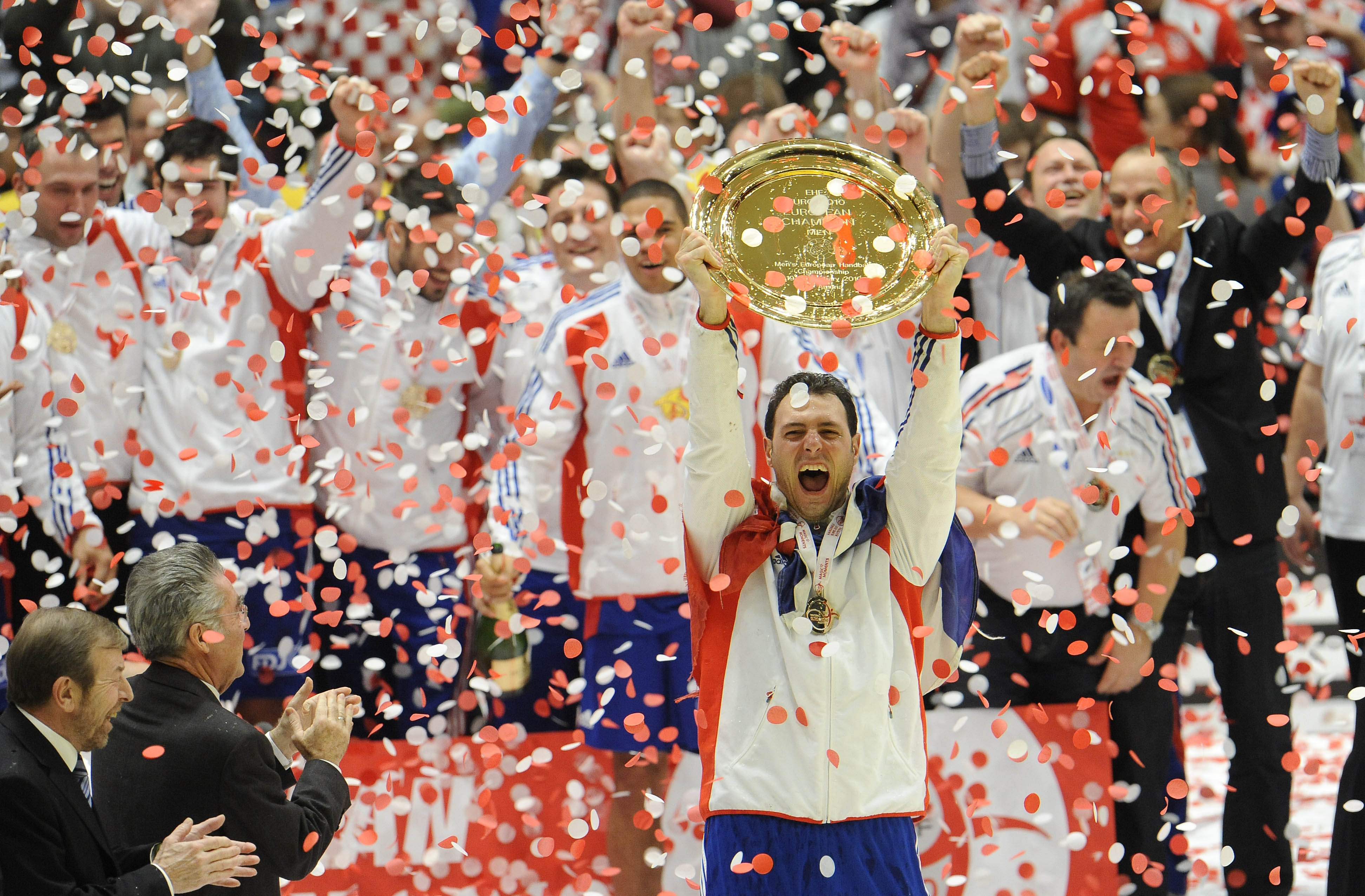 Frankrike EM-mästare i handboll. 