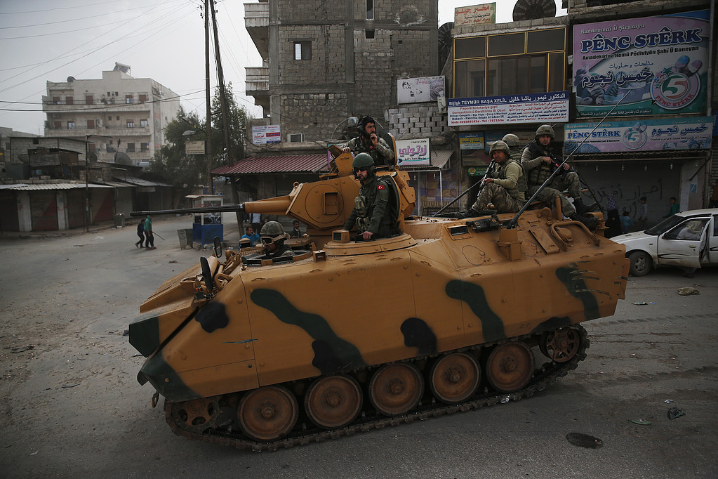 Turkiska soldater har intagit Afrin Turkiska soldater har intagit Afrin