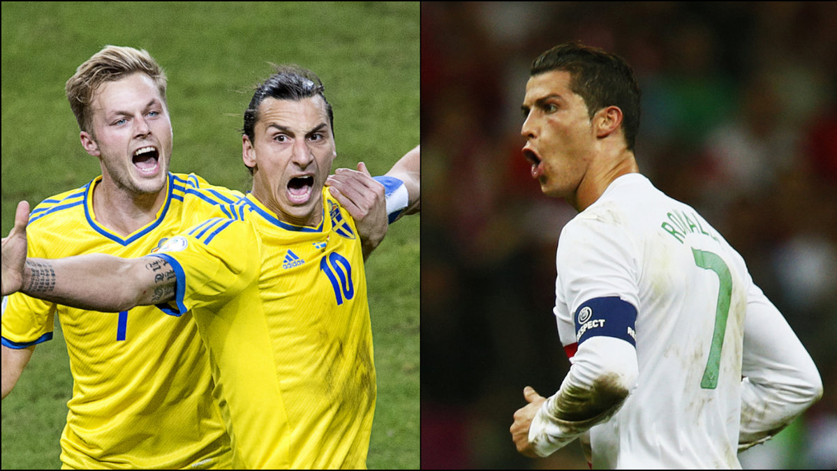 Det mesta handlar om Zlatan mot Ronaldo.