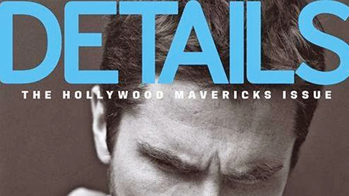 Christian Bale på omslaget till Detail. 