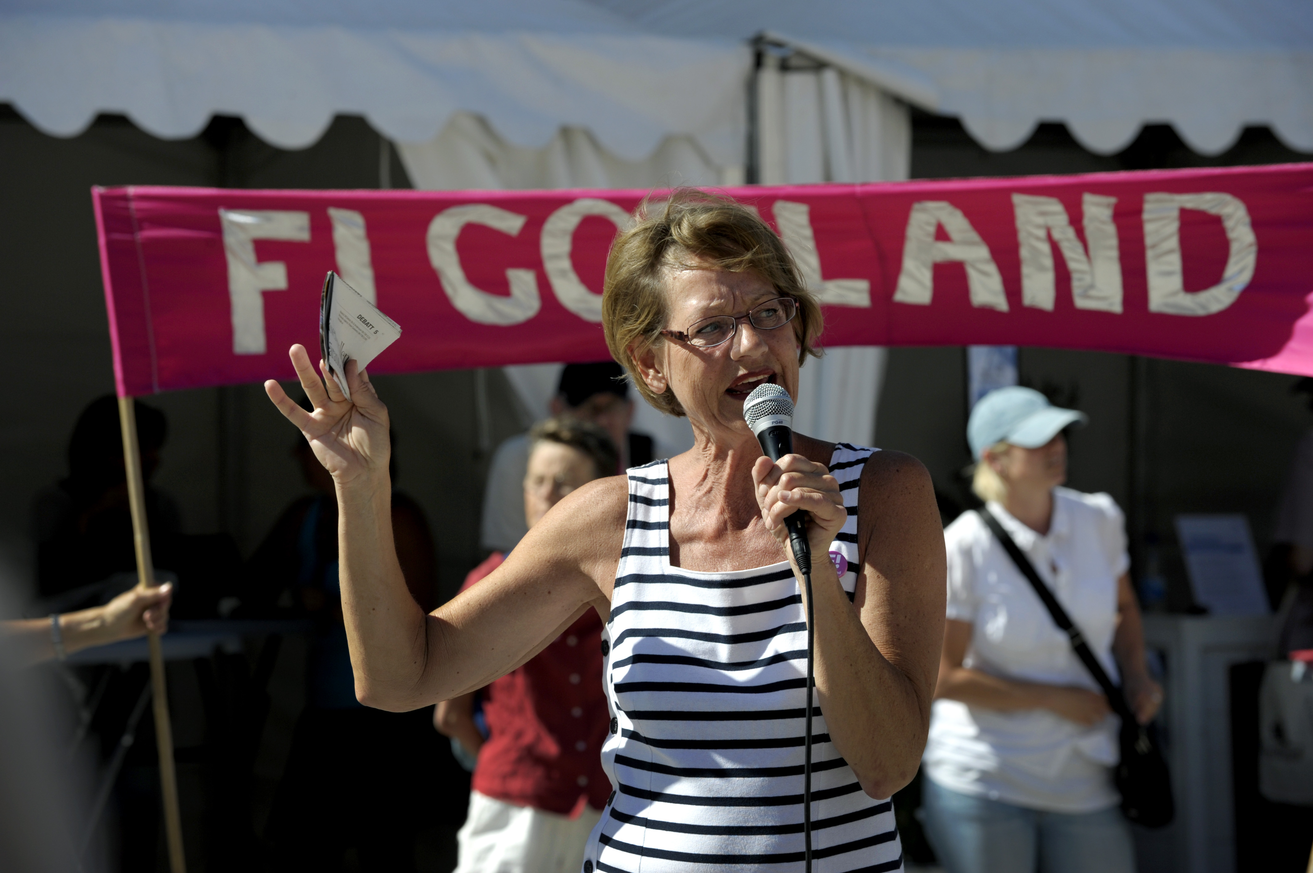 Gudrun Schyman, Riksdagsvalet 2010, Almedalen, Feministiskt initiativ