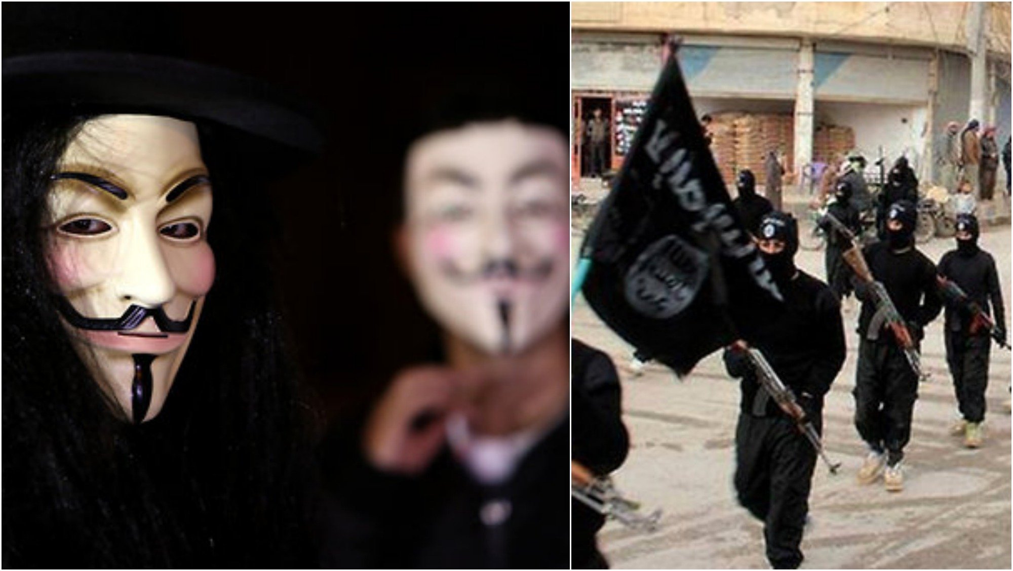 Anonymous, Paris, Islamiska staten, Krig, Terror, Hacker