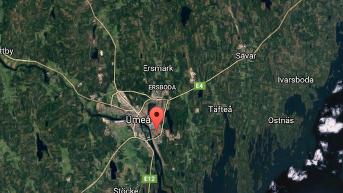 Kvinnan överfölls i Umeå. 