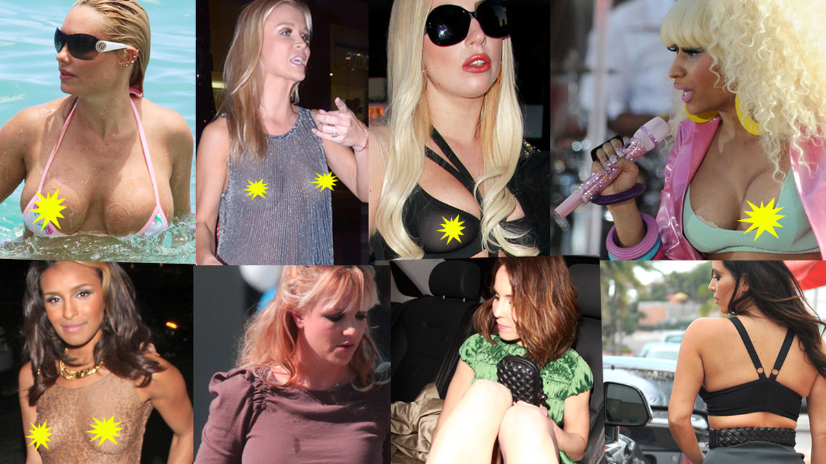 Coco, Lady Gaga, Nicki Minaj, Noomi Rapace, Britney Spears och Kim Kardashian är bara några av stjärnorna som inte haft helt tur med sina outfits. 