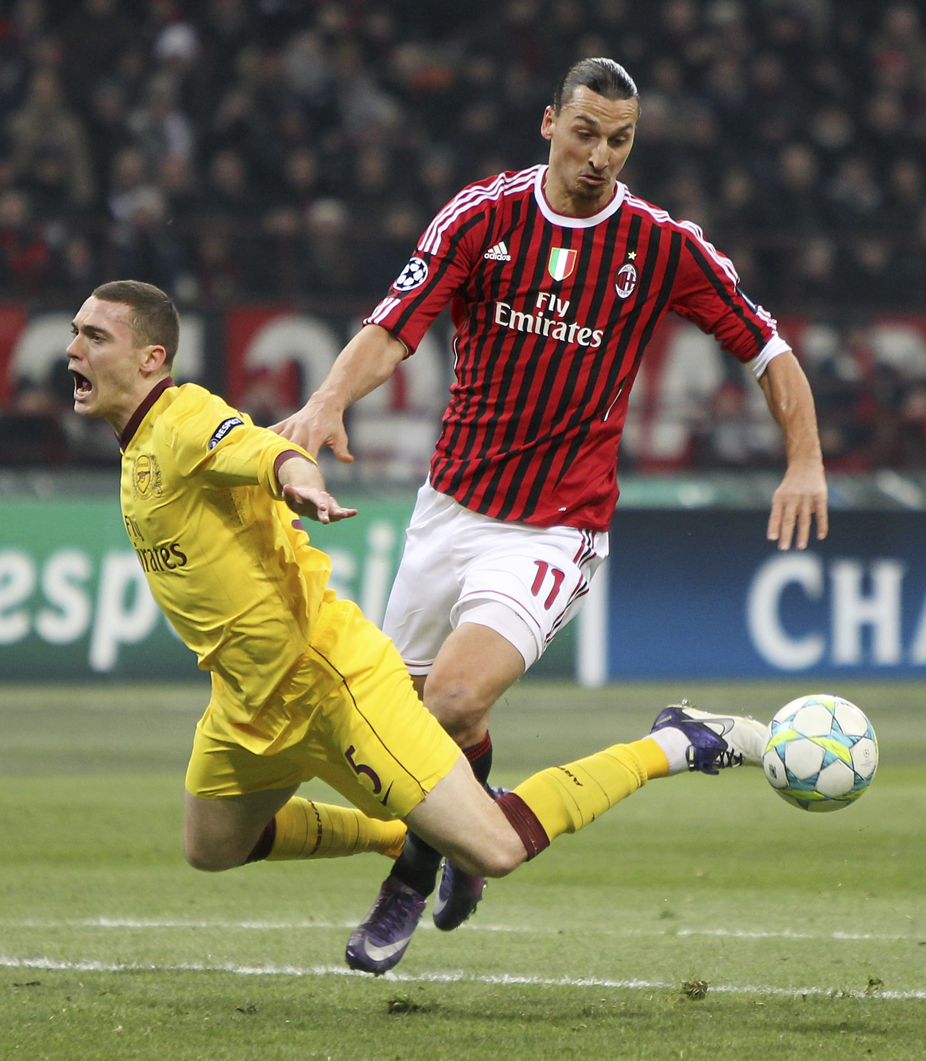Zlatan stångades på topp och blandade vunna närkamper med läckra framspelningar. 