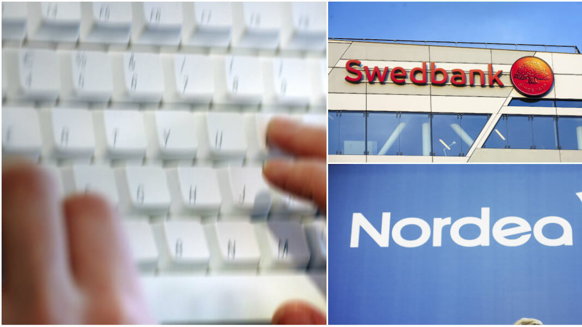 Swedbanks sajt gick ner på fredagen. Under lördagen har även Nordea drabbats. 