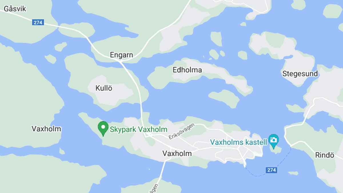 Google maps, Vaxholm