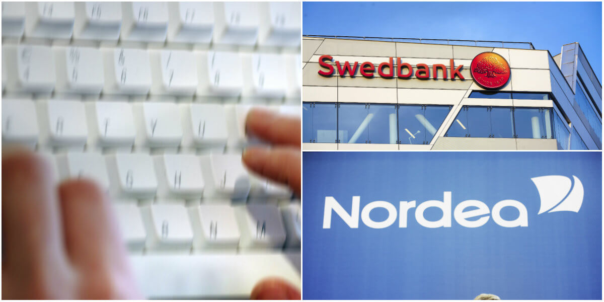 Swedbanks sajt gick ner på fredagen. Under lördagen har även Nordea drabbats. 